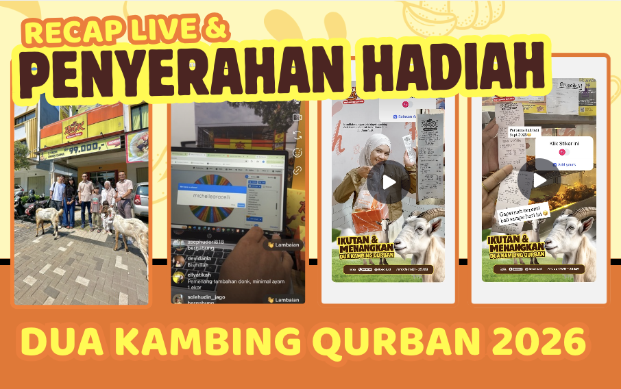 Recap Live & Penyerahan Hadiah 2 Kambing Qurban 2026, Apresiasi Untuk Pelanggan Setia