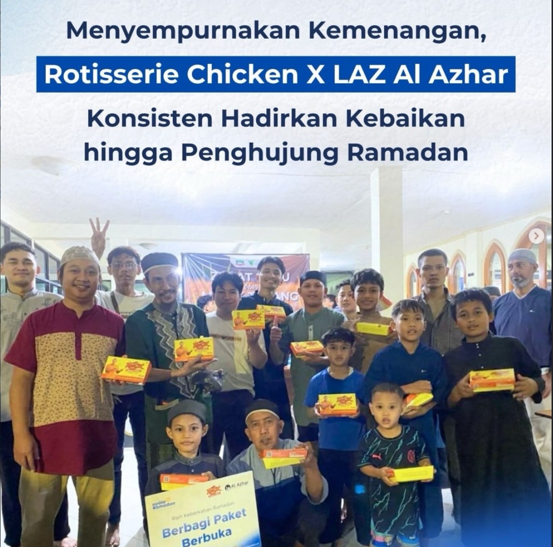 Kolaborasi Roscik dan LAZ Al Azhar: Konsisten Hadirkan Kebaikan hingga Penghujung Ramadan